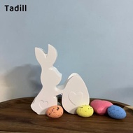 [dksqer] Bunny Silicone Mould Epoxy Resin Easter Egg Casting Mould Handmade for Resin Casting