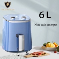 Kaisa Villa air fryer 6 liters air fryer oven burger and fries fryer Deep Fryer blue Air fyer