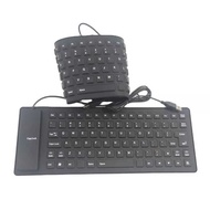 85-Key Silicone Soft Keyboard Waterproof Dustproof Silent Folding Game Office Silent Keyboard