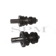 Lifan 125 gearbox assembly transmission main and countershaft, suitable for lf 125cc horizontal engine parts