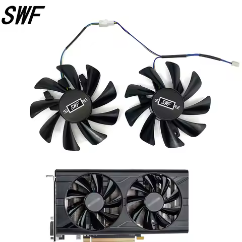 New FD9015U12S T129215SU GPU Graphics Cooling Fan For Radeon Sapphire RX 580 2048SP 8G D5 Graphics V