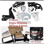 K-tuned Engine Mounting kit for Honda Civic EG 92-95 Swap K20 K series Silver Billet