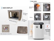 （氧氣機+氧氣箱+霧化功能）Santafell 製氧機 寵物家用氧氣機 呼吸機 霧化機 霧化器 Pet Atomization Nest, 100L Puppy Incubator, ICU Cage