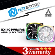 MONTECH RX140 PWM FAN ARGB - (BLACK / WHITE)