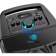 ZQS 8210 BOOM BOX 8" ×1 WIRELESS KARAOKE BLUETOOTH SPEAKER READY STOCK