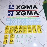 Wheel Loader Sticker XGMA XG955H Heavy Equipment Sticker