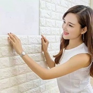 wallpaper foam 3D bata putih tebal 6mm