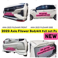 2023 Axia Filewar skirt lips Bodykit Full Set pu