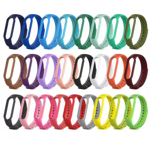 Strap For Xiaomi Mi Band 7 8 Silicone Wristband Bracelet Replacement For Xiaomi Band 7 MiBand 5 4 3 