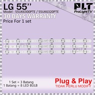 LG 55”  55UK6300PTE / 55UK6320PTE LED TV BACKLIGHT / LAMPU TV (READY STOCK) 55UK6300 / 55UK6320