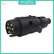 12V 7 Way Round Standard European Car Plug Connector Plastic 7 Pin Socket Plugs