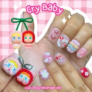 🇲🇾Cry Baby Nails 3D characters nails handmade nails lisa candy nails press on nails