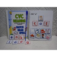CVC Reading Workbook Interactive Practice Reading Materials Matching CVC thnkingtots.shop