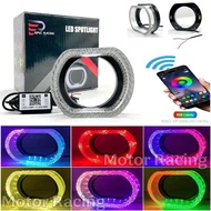 Premium Acrylic Angel Eye Bluetooth 2.5-Inch and 3-Inch Acrylic Shroud 210+ Mode Setting App Crystal