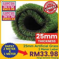 [READY STOCK]【2M X 1M】25MM Artificial Grass Premium Quality Carpet Grass For Indoor &amp;  Outdoor Waterproof