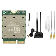 Wireless Network Card WiFi7 QCNCM865 Tri Band 2.4G/5G/6Ghz 5800Mbps Bluetooth 5.4 M. 2 for 10/11 Ada
