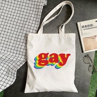 Gay Lgbt Love Wins Women's Shopping Bag Love Is Love Handbags Women's Canvas Shoulder Bag Casual Col