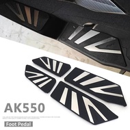 Footboard Steps Footrest Foot Pad Pedal Footrests Pads Motorcycle Accessories For KYMCO AK550 ak550 