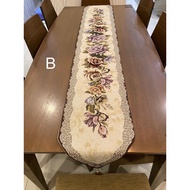 Elegant Floral Theme Table Runner 35 x 210cm [READY STOCK]