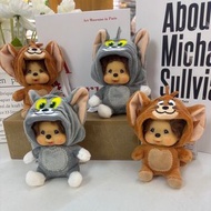 Monchhichi 魔王寶寶蒙猴蒙奇奇 鑰匙圈 貓和老鼠湯姆