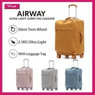 Airway waterproof Oxford Cloth Luggage Lightweight Hard Suitcase Luggage Cabin Size 360 Silent Wheel