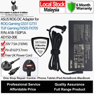 ASUS ROG 150W 20V 7.5A 6.0*3.7mm Genuine DC Power Adapter Charger for ASUS ROG TUF Gaming Laptop G53