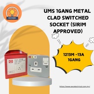 UMS 1213M 13A 1GANG METAL CLAD SWITCH SOCKET