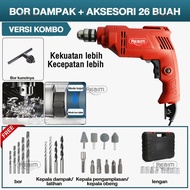 REAIM Mesin Bor Listrik 13mm Bolak Balik Electric Drill Bor Beton Kayu Besi Tembok