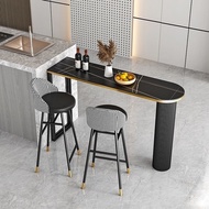 Beixiju-Marble Bar Table Dining Table Leaning Wall Table Cafe Shop Console Table high footed table