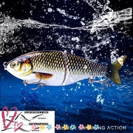 LANSELL Trout Swinning Bait, Ultra Large 178mm 81g Sea Fishing Lure, 2025 Realistic 2-section Trolli