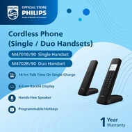 Philips Cordless phone with Handsfree Speaker 14hr talk time on 1 charge Programmable hot keys Block