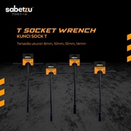 Black T socket wrench 8mm 10mm 12mm 14mm sock wrench T handle key T sabetzu 8 mm 10 mm 12 mm 14 mm v