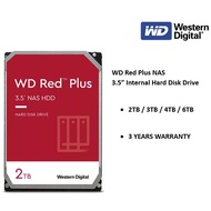 WD Western Digital Red Plus NAS 3.5" Hard Drive (2TB / 3TB / 4TB / 6TB) SATA 6Gb/s 128MB Network Sto