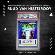 Football Card Authentic PANINI PRIZM CWC 2025 Ruud Van Nistelrooy Autographs Blue Shimmer PSA9 Speci