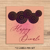 Non-Custom order: Diwali Stickers Labels  Deepavali Sticker Labels  Happy Deepavali  Festival Of Lights