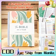 The Bible In A Year: A 52-Week Study Spiral Bible Study Guide 52-Week Women's Bible Study Plan A5