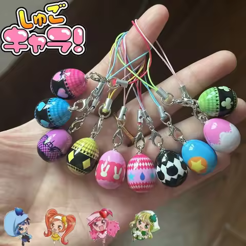 Anime Shugo Chara Mashiro Rima Yuiki Yaya Tsukiyomi Ikuto Cosplay Keychain Kawaii Phone Chain Keyrin