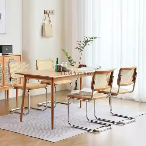 Rattan Outdoor Cesca Dining Chairs Nordic Kitchen Office Balcony Designer Chair Desk Relax Sillas Pa