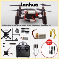 LANHUA Drone Quadcopter Assembly Toy, Plastic Aircraft Accessories DM002 Drone Aerial Model,  Mini M