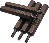 Rannb T25 Torx Screwdriver Bit Set 6 Point Star Bits 3" Length with Hex Shank Screw Driver Kit Tools