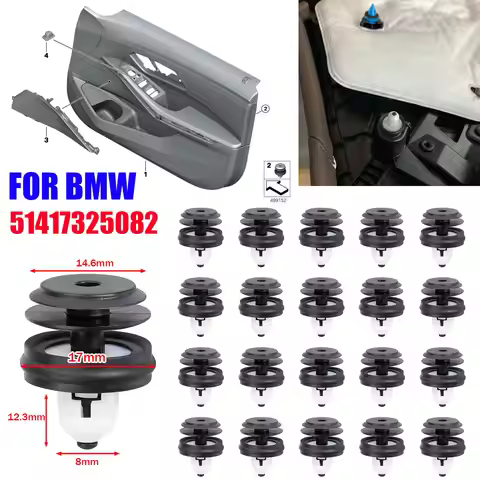 Interior Door Panel Fixture Card Clip Retainer Fasteners 51417325082 For BMW 3 5 6 X5 X6 X7 Z4 G30 G