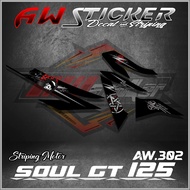 Mio Soul GT 125 Transparent Striping.Striping Soul GT 125 AW-302