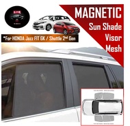 🔥SG SELLER🔥Honda Jazz Fit GK3 GK5 Shuttle Car Magnetic Sun Shade UV Protect Blocking Window Mesh