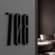black Customized Unit Sign Door Sign Acrylic DIY Stereoscopic Number Sticker Customization Hdb Unit 