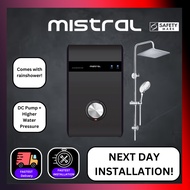 Mistral Instant Water Heater with Rain Shower & DC Pump [MSH88P] *Installation Available*