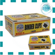 ♞,♘MGK BINDER CLIPS, COLOR: BLACK, 12 PCS/BOX