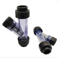 Y strainer Clear Double Union PVC 3/ 4" inch PVC pipe fitting PVC-DN20 (ANSII)