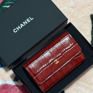 Chanel 26S Card Holder 鱷魚壓紋牛皮卡包