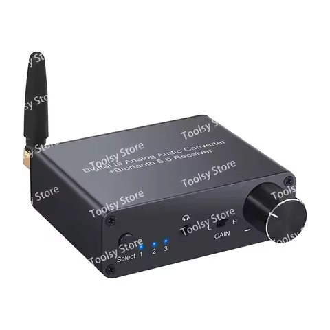 192k DAC Converter with Headphone Amp Digital to Analog Converter 3.5mm Audio Adapter