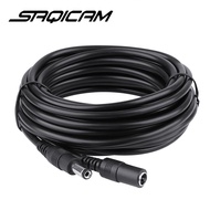 Saqicam DC Power Extension Cable 5/10 Meter/ 33FT Jack Socket 5.5mmx2.1mm Male Plug For CCTV camera